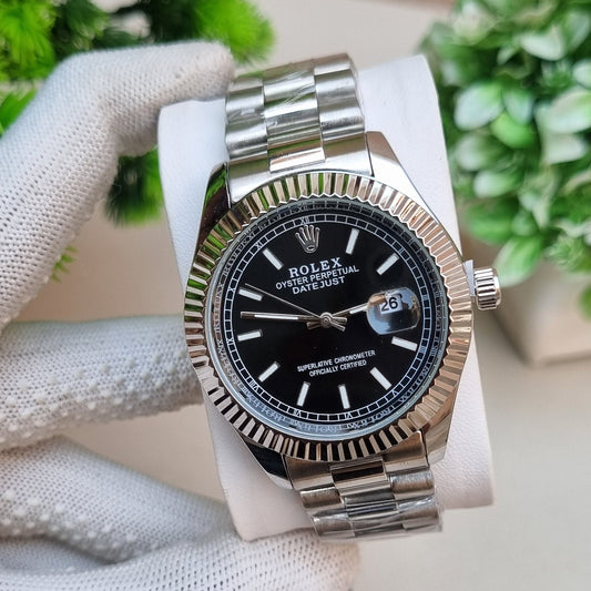 Date Just Silver/Balck Watch
