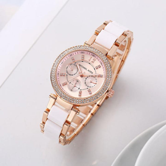 Parker Watch With Crystal Accents With Sleek Design