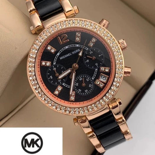 Parker Watch With Crystal Accents With Sleek Design