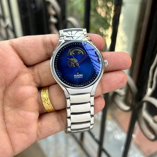 Classic True Rad_o Silver Blue Watch