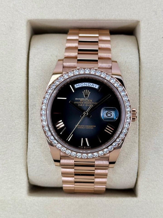 Day Date Rose Glod Diamond