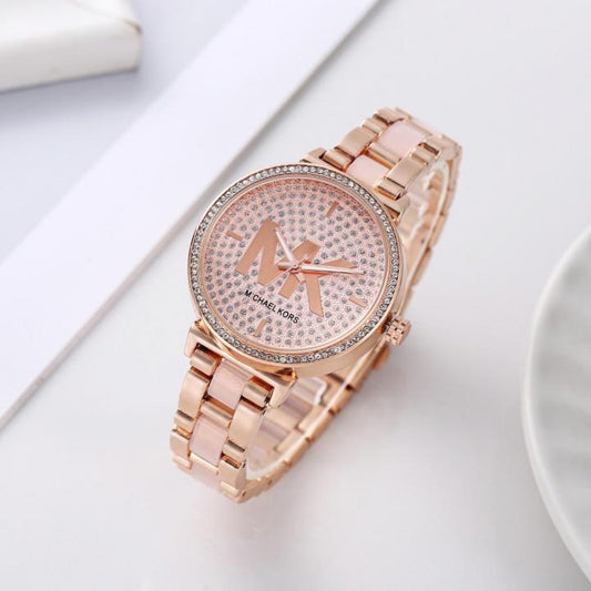 Slim Runway Analog Sofie Diamond Watch With Sleek Acetate Case