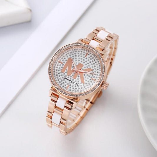 Slim Runway Analog Sofie Diamond Watch With Sleek Acetate Case