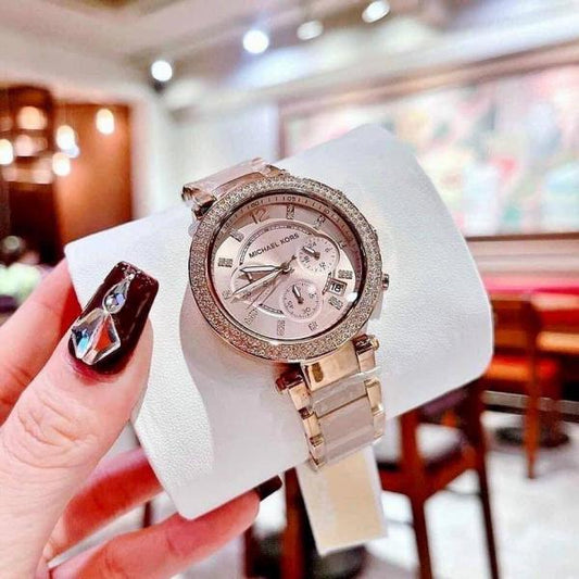 Parker Watch With Crystal Accents With Sleek Design